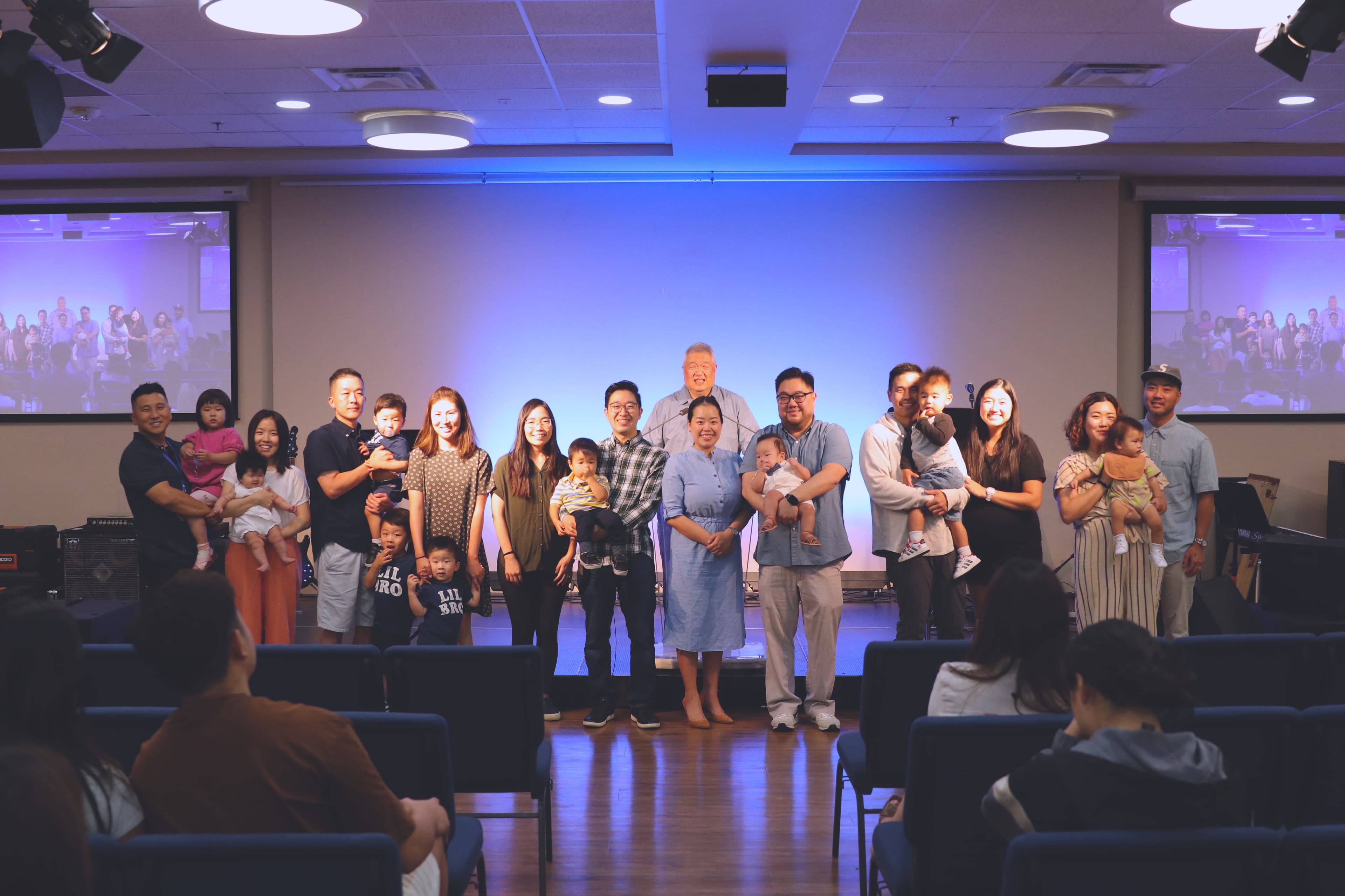 baby dedication group photo